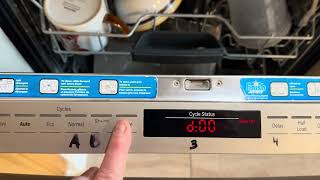 Set Bosch DISHWASHER Drying options / turn on off Extra Dry feature / Super Silence Plus 39 dBa