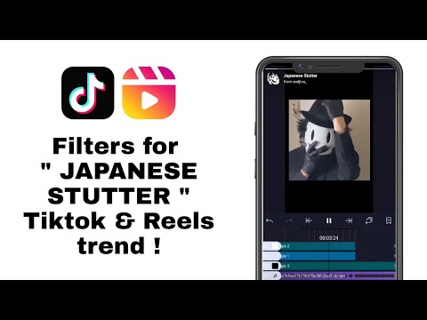 How to get the " JAPANESE STUTTER " tiktok & reels trend ( Readymade filters ) Edit in one click !