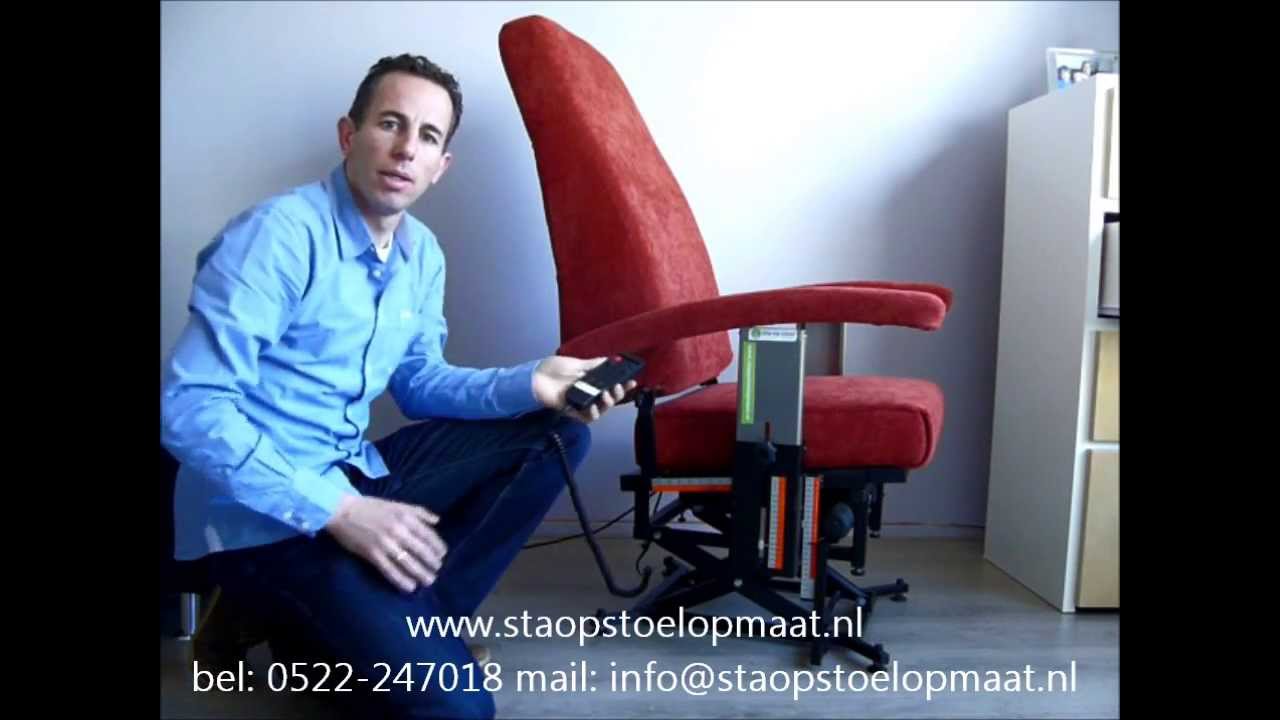 Uw sta op stoel wordt op maat gemaakt met onze meetstoel. De fitform sta op stoel op maat!