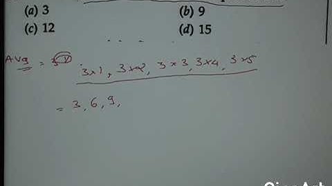 the average of the first five multiples of 3 is