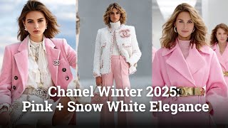Download Lagu Timeless Looks from Feminine Elegant CHANEL Winter 2025 in Pink and Snow White Classic Refinement MP3