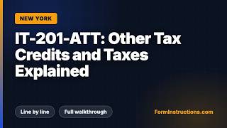 Details New York IT-201-ATT: Other Tax Credits and Taxes Explained Update