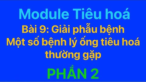 Một số bệnh thường gặp của hệ tiêu hóa 123doc năm 2024