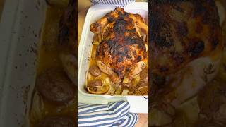 Garlic Butter Roast Chicken. Check my Instagram for the detailed recipe.#garlicbutterchicken#chicken