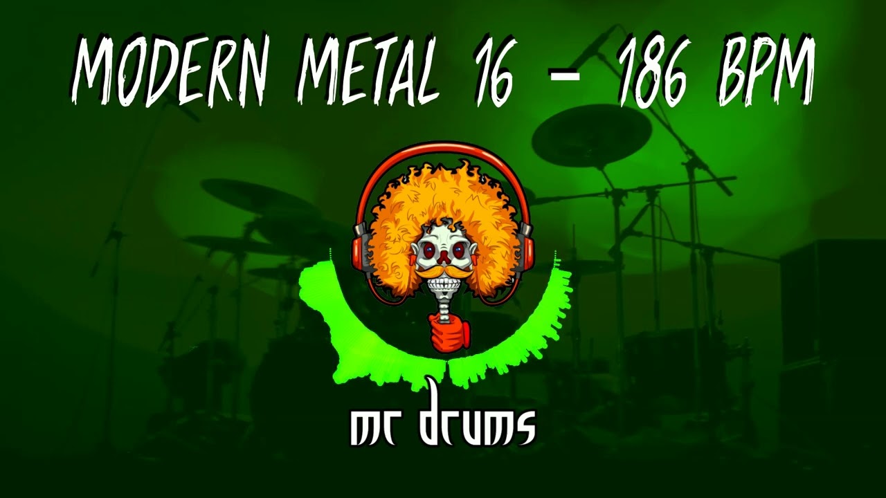 Modern Metal 16 - 186 BPM | Backing Drums | Only Drums | Joey Jordison Style