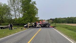Nurse rescues mom, child from burning car following crash in Montcalm County