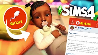 Playing BITLIFE in The Sims 4 in 2025