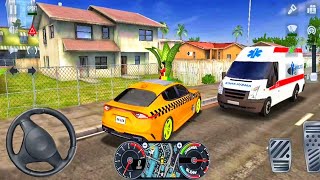CRAZY FUN CAR DRIVING SIMULATOR  - TAXI SIM 2020 LUXURY UBER CAR DRIVING SIMULATOR ANDROID GAMEPLAY screenshot 5