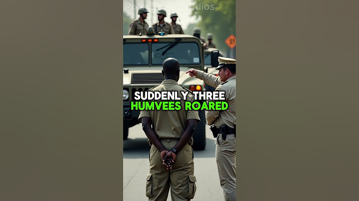Cop Tries Arresting Black Man — Then Military Police Pull Up