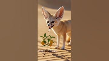 A fox saved a lemon tree from drying up in the desert by watering it #ai #short #tree #save