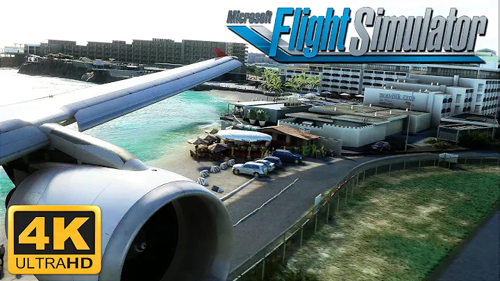 (4K 60fps) Microsoft Flight Simulator 2020 *MAXIMUM GRAPHICS* A320 AT St Marten FAMOUS AIRPORT