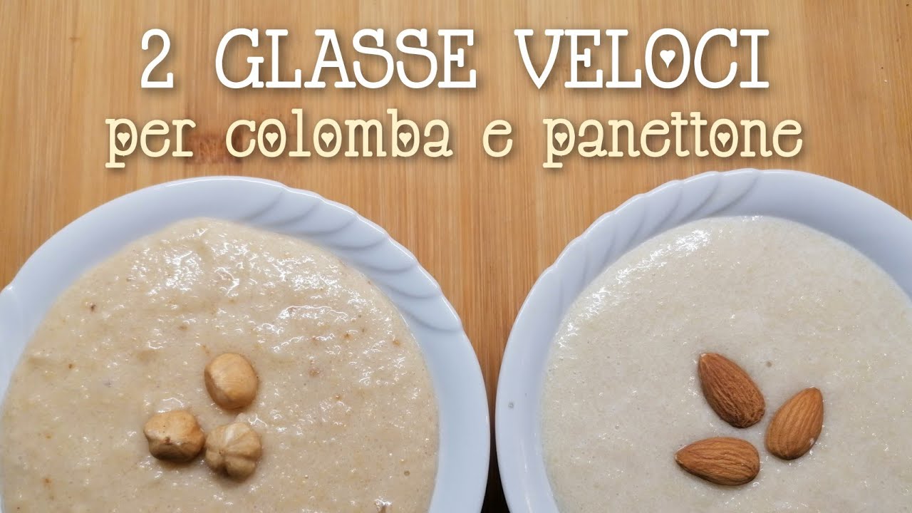 2 GLASSE VELOCI per COLOMBA E PANETTONE