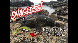 You Can Fish Weedless Snagless TX Rig Swimbaits On Rock Beaches