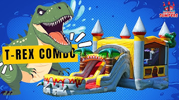 T-Rex Bounce House Waterslide Combo | Natomas Jumpers