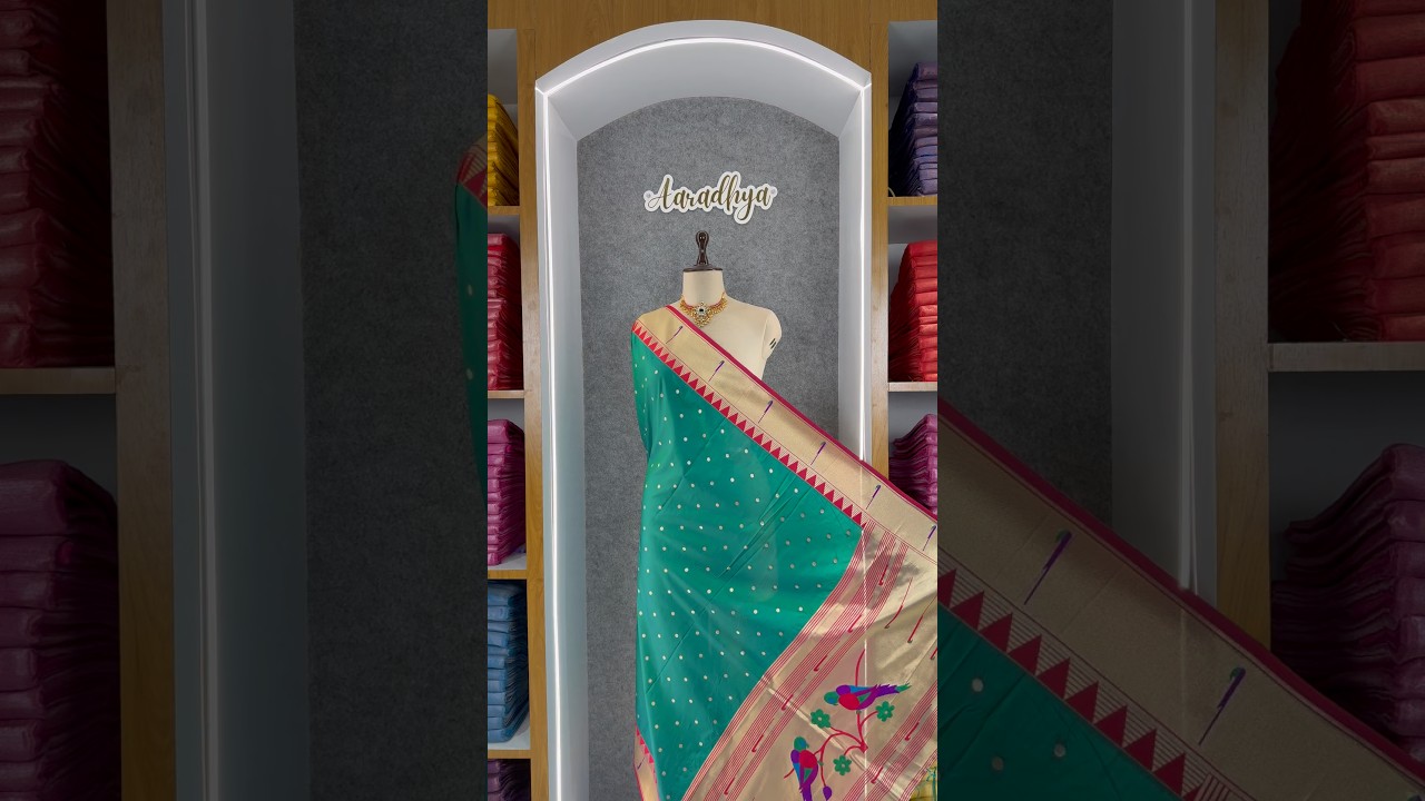 Pure Paithani Zari Border Parrot Motif Pallu Dupatta