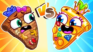 ✨Left Or Right! Rich Vs Poor Pizza ...Who Is Winner? Best cartoon for Kids | VocaVoca Berries