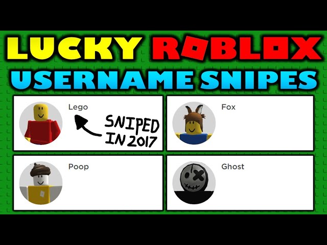 Lucky Roblox Players Sniped Insane Usernames In 2020 Youtube - roblox username sniper
