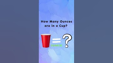 How Many Ounces Are In A Cup? #measurement
