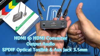 Ugreen 🔥 HDMI to HDMI Converter 🔥 With SPDIF Optical & Aux jack 3.5mm Audio 🔥 Unboxing + Review