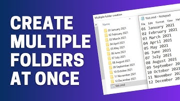 How to create multiple folders at once without any software. Text file to Folders.