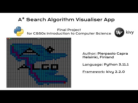 A* Algorithm Visualiser | CS50 Final Project
