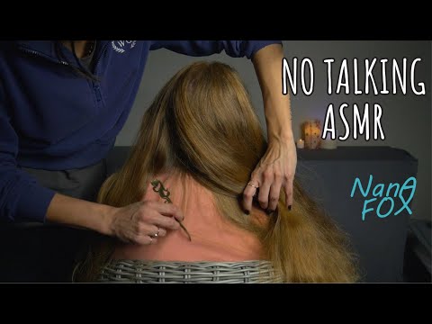 Brining the peace back to you: ASMR hair brushing and play with Tania - No talking