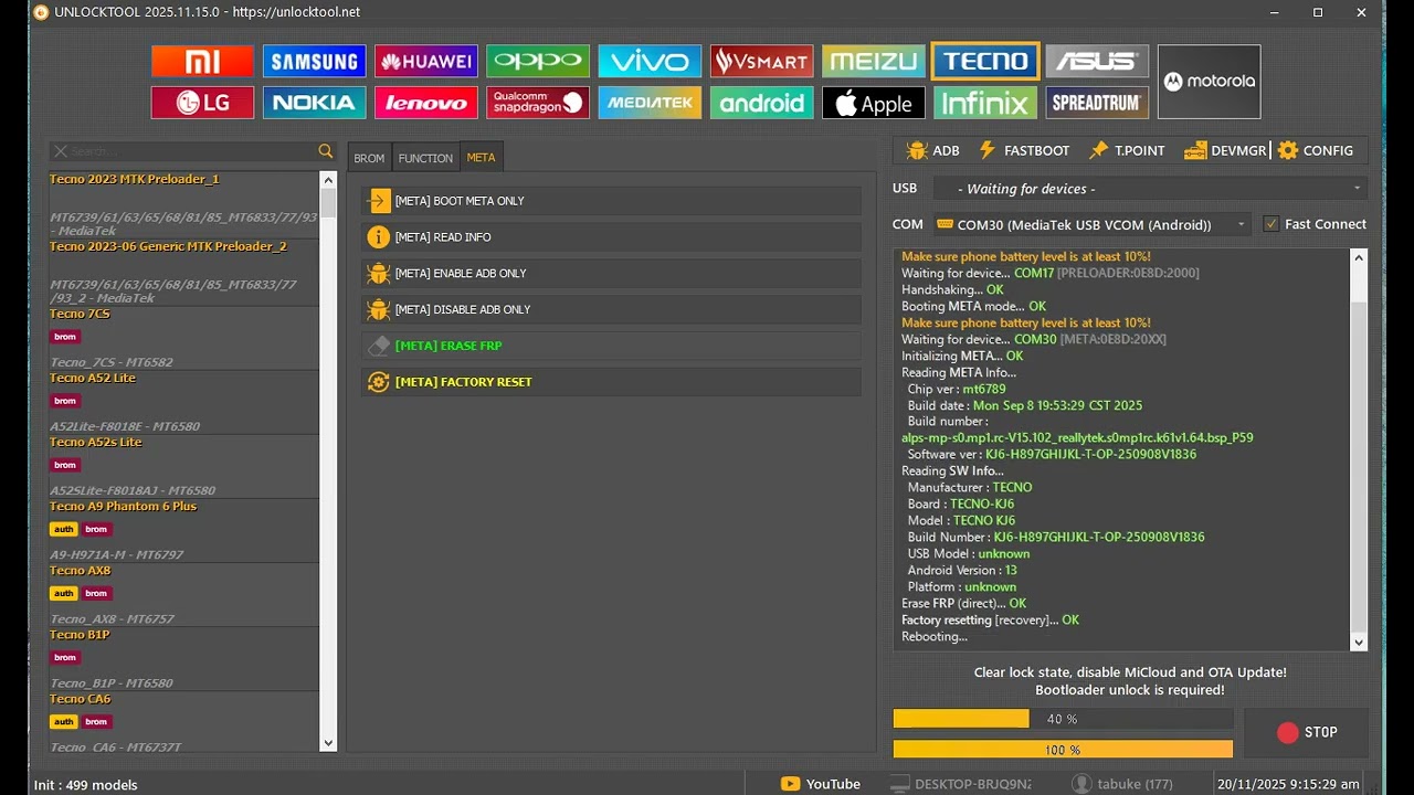TECNO (KJ6) SPARK 20 PRO PASSWORD REMOVAL | UNLOCK TOOL GUIDE