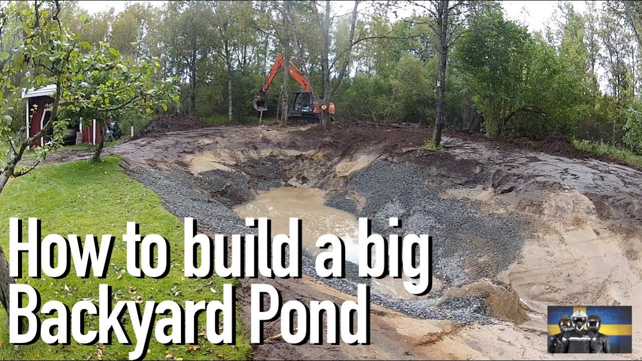 How To Build A Big Fish And Crayfish Crawfish Pond In Your Backyard Youtube