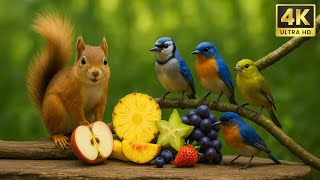 Cat TV for Cats to Watch -  Forest Birds, Squirrels & Nature in 4K | Cat Games Video