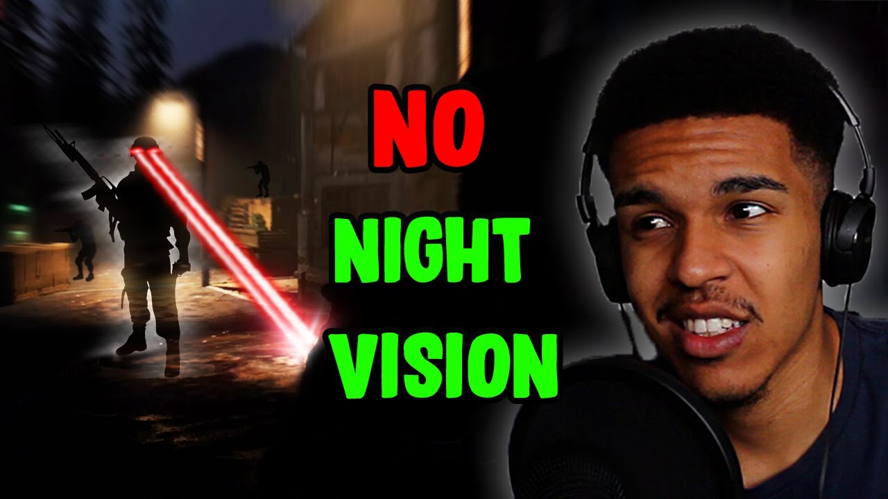 Call of duty NIGHT MODE but CANNOT SEE Challenge