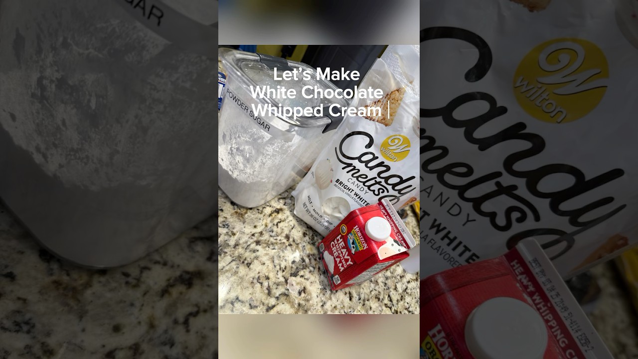 Easy White Chocolate Whipped Cream Ganache | Tutorial 