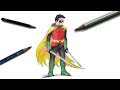 Drawing Damian Wayne (Robin) || Time lapse || Trinankur Neogi