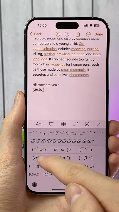 NATIVE Kaomoji KEYBOARD on iPhone