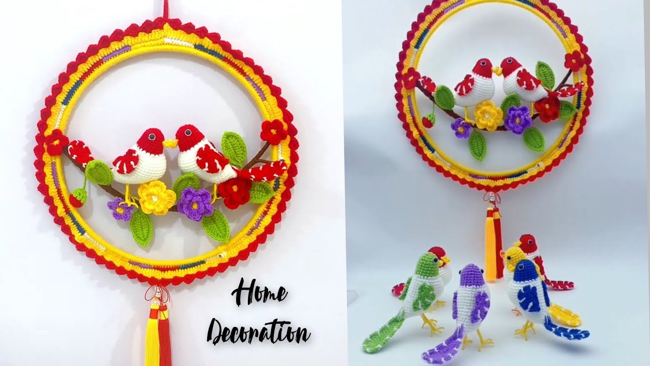 Super Gorgeous🐦Never Seen Before💓How to Crochet Wall Hanging/Dreamcatcher