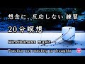 【20分瞑想】マインドフルネス音楽（広告なし）「想念に、反応しない練習」【Mindfulness meditation】no ads "Does not respond to thoughts"