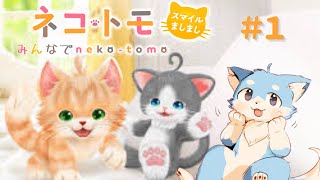 【ネコ・トモ】みんなで育てる３匹のネコとキツネ🦊＃１