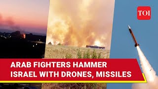 Arab Fighters From Two Countries Attack Israel With Ballistic Missile, Armed Drones | Watch