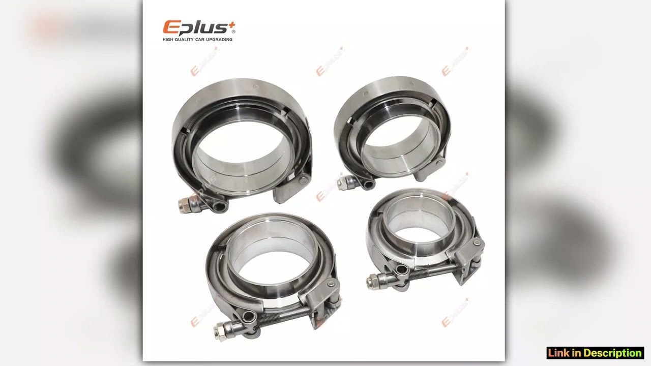 Eplus Car 304 Stainless Steel Quick Release V Band Clamp Turbo Exhaust Pipe Vband Clamp Male Female