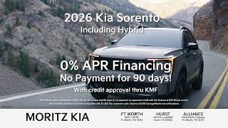 Moritz Kia 0% APR Plus No Payments For 90 Days