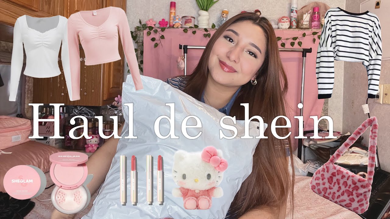 Haul de shein 🍒🎀🛍️🪞✨  Ropa + Accesorios + Maquillaje ✨💄