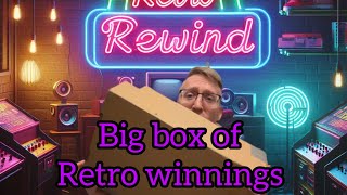 A big box of retro games won on FB raffle #retrogaming #retrogames #winner
