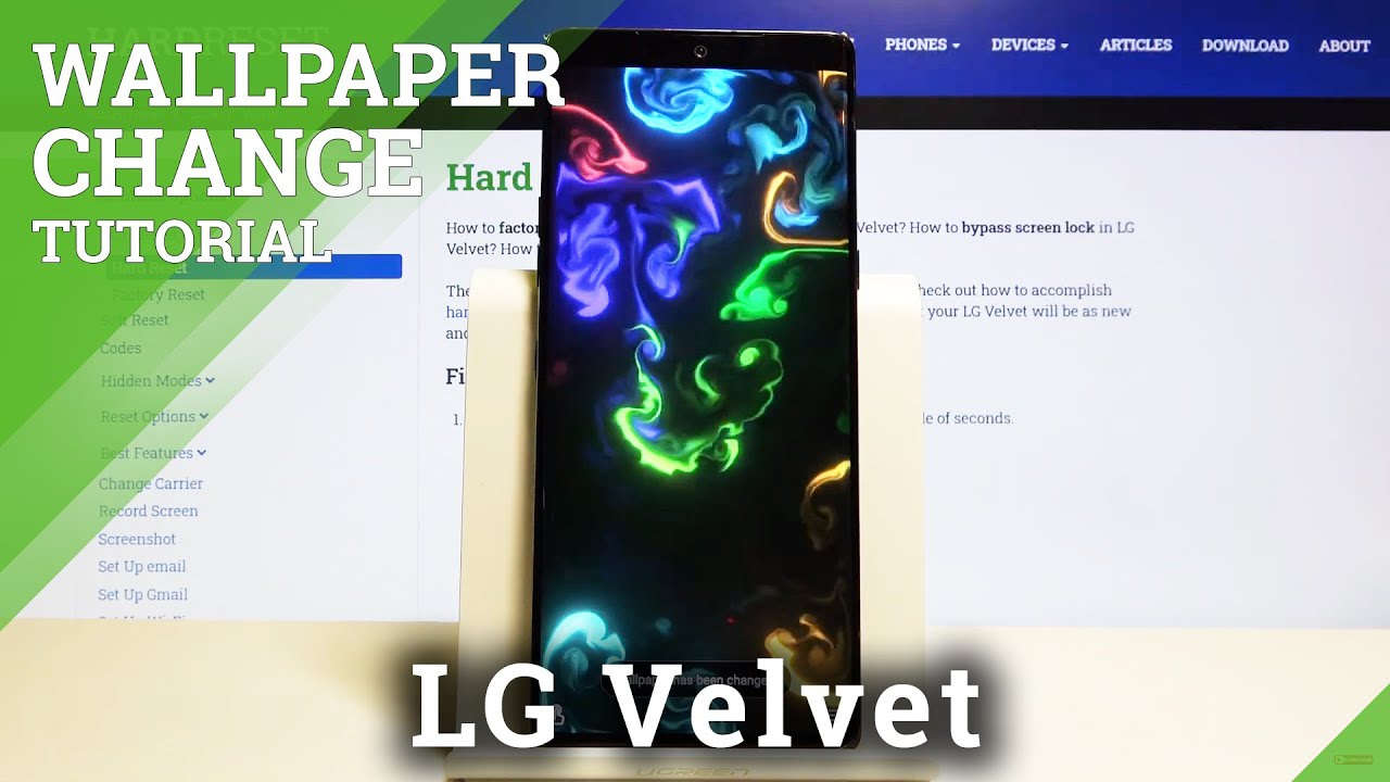 How to Download Live Fluid Wallpaper in LG Velvet Update Wallpaper
