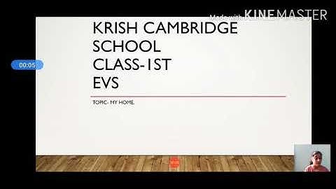 Class1 EVS Ch-3(MY HOME) PART-1