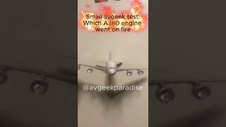 Which Engine Went on FIRE #plen #airplane #a380 #fire #planefire #plane #qantas #test #avgeeklife