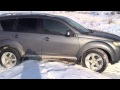 Outlander XL and Forester штурм снежной горки