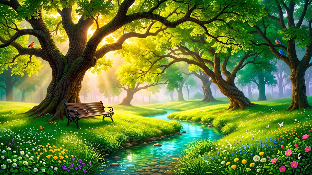 (No Ads) Beautiful Autumn Relaxing Music 🍁 Healing Melodies for Stress Relief