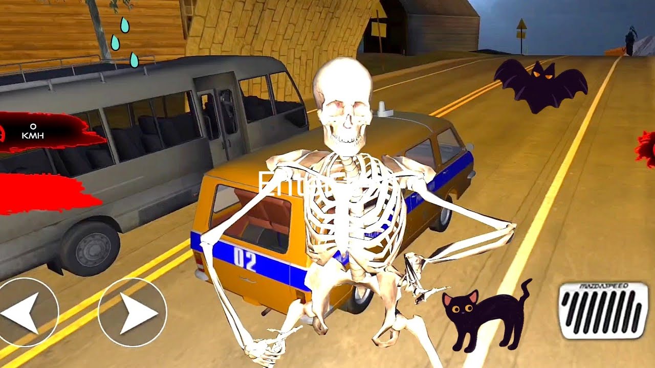 Scary car Driving survival GHOST Attack Game 