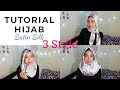 Model Hijab Satin Segi Empat Simple