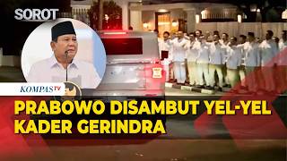 Download Lagu Prabowo Disambut Yel-Yel oleh Kader Saat Tiba di Kertanegara, Syukuran HUT ke-18 Gerindra MP3