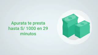 Apurata te presta hasta S/1000 en 29 min.
